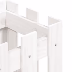vidaXL Garden Raised Bed with Fence Design Outdoor Planter Solid Wood Pine - white pine, 30 x 30 x 30 cm - Additional view 6