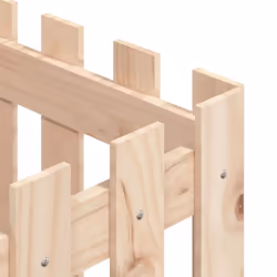 vidaXL Garden Raised Bed with Fence Design Outdoor Planter Solid Wood Pine - natural pine, 40 x 40 x 40 cm - Additional view 6