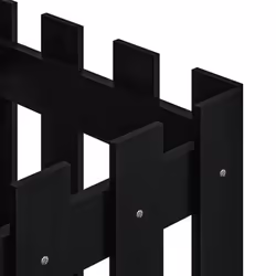 vidaXL Garden Raised Bed with Fence Design Outdoor Planter Solid Wood Pine - black pine, 40 x 40 x 40 cm - Additional view 6
