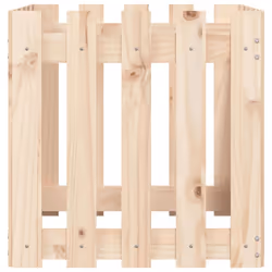 vidaXL Garden Raised Bed with Fence Design Outdoor Planter Solid Wood Pine - natural pine, 50 x 50 x 50 cm - Additional view 4