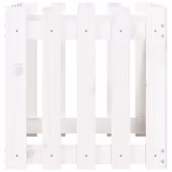 vidaXL Garden Raised Bed with Fence Design Outdoor Planter Solid Wood Pine - white pine, 50 x 50 x 50 cm - Additional view 4