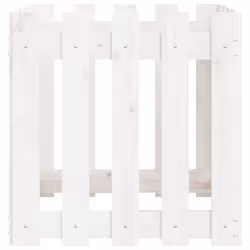 vidaXL Garden Raised Bed with Fence Design Outdoor Planter Solid Wood Pine - white pine, 50 x 50 x 50 cm - Additional view 5