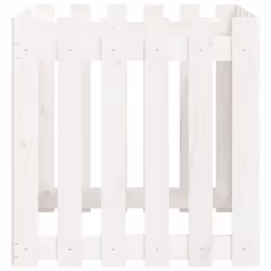 vidaXL Garden Raised Bed with Fence Design Outdoor Planter Solid Wood Pine - white pine, 60 x 60 x 60 cm - Additional view 5