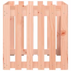 vidaXL Garden Raised Bed with Fence Design Outdoor Planter Solid Wood Pine - natural douglas, 60 x 60 x 60 cm - Additional view 4