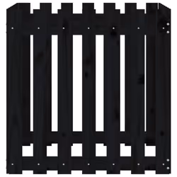 vidaXL Garden Raised Bed with Fence Design Outdoor Planter Solid Wood Pine - black pine, 70 x 70 x 70 cm - Additional view 5