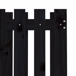 vidaXL Garden Raised Bed with Fence Design Outdoor Planter Solid Wood Pine - black pine, 70 x 70 x 70 cm - Additional view 6