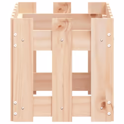 vidaXL Garden Raised Bed with Fence Design Outdoor Planter Solid Wood Pine - natural pine, 60 x 30 x 30 cm - Additional view 5