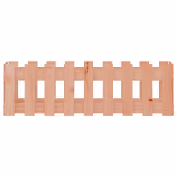 vidaXL Garden Raised Bed with Fence Design Outdoor Planter Solid Wood Pine - natural douglas, 100 x 30 x 30 cm - Additional view 4