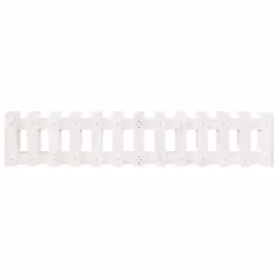 vidaXL Garden Raised Bed with Fence Design Outdoor Planter Solid Wood Pine - white pine, 150 x 30 x 30 cm - Additional view 4