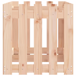 vidaXL Garden Raised Bed with Fence Design Outdoor Planter Solid Wood Pine - natural pine, 150 x 50 x 50 cm - Additional view 5