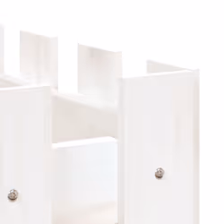 vidaXL Garden Raised Bed with Fence Design Outdoor Planter Solid Wood Pine - white pine, 150 x 50 x 50 cm - Additional view 6