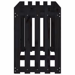 vidaXL Garden Raised Bed with Fence Design Outdoor Planter Solid Wood Pine - black pine, 150 x 50 x 70 cm - Additional view 5