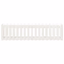 vidaXL Garden Raised Bed with Fence Design Outdoor Planter Solid Wood Pine - white pine, 200 x 50 x 50 cm - Additional view 4