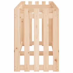 vidaXL Garden Raised Bed with Fence Design Outdoor Planter Solid Wood Pine - natural pine, 200 x 50 x 70 cm - Additional view 5