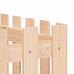 vidaXL Garden Raised Bed with Fence Design Outdoor Planter Solid Wood Pine - natural pine, 200 x 50 x 70 cm - Additional view 6