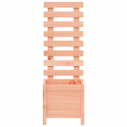 vidaXL Garden Planter with Rack Flower Box Outdoor Plant Pot Solid Wood Pine - natural douglas, 39 x 39.5 x 114 cm - Additional view 4