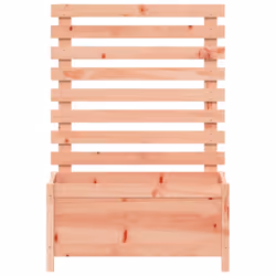 vidaXL Garden Planter with Rack Flower Box Outdoor Plant Pot Solid Wood Pine - natural douglas, 79 x 39.5 x 114 cm - Additional view 4