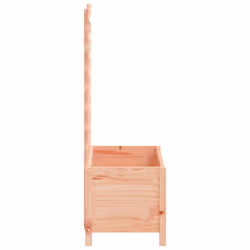 vidaXL Garden Planter with Rack Flower Box Outdoor Plant Pot Solid Wood Pine - natural douglas, 79 x 39.5 x 114 cm - Additional view 5