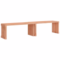 vidaXL Garden Bench Extendable Bench Park Outdoor Bench Seat Solid Wood Pine - natural douglas