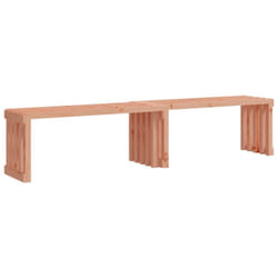 vidaXL Garden Bench Extendable Bench Park Outdoor Bench Seat Solid Wood Pine - natural douglas