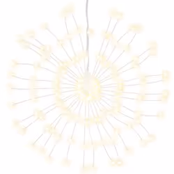 vidaXL Christmas Starburst Lights Pre Lit Xmas Fairy Light 140 LEDs 8 pcs - warm white, 1 pcs
