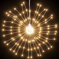 vidaXL Christmas Starburst Lights Pre Lit Xmas Fairy Light 140 LEDs 8 pcs - warm white, 1 pcs