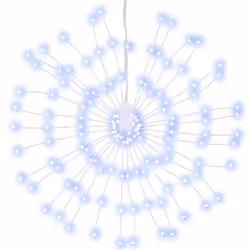 vidaXL Christmas Starburst Lights Pre Lit Xmas Fairy Light 140 LEDs 8 pcs - cold white, 1 pcs