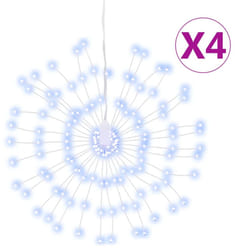 vidaXL Christmas Starburst Lights Pre Lit Xmas Fairy Light 140 LEDs 8 pcs - cold white, 4 pcs