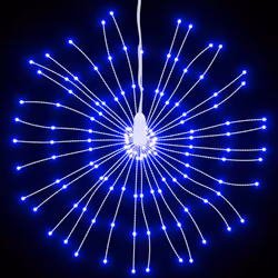 vidaXL Christmas Starburst Lights Pre Lit Xmas Fairy Light 140 LEDs 8 pcs - blue, 1 pcs