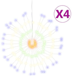vidaXL Christmas Starburst Lights Pre Lit Xmas Fairy Light 140 LEDs 8 pcs - multicolour, 4 pcs