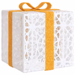 vidaXL Lighted Christmas Boxes Gift Box Festival Box Decoration 3 pcs 64 LEDs - white - Additional view 7