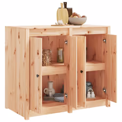 vidaXL Outdoor Kitchen Cabinet Garden Storage Cupboard Sideboard Patio Cabinet - Brown, 106 x 55 x 92 cm - Additional view 2