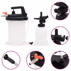 vidaXL Brake Bleeder Hydraulic Disc Brake Bleed Tool Kit White and Black 3 L
