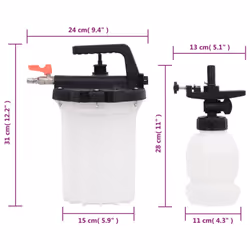 vidaXL Brake Bleeder Hydraulic Disc Brake Bleed Tool Kit White and Black 3 L