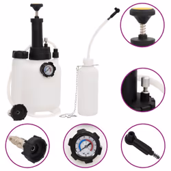 vidaXL Brake Bleeder Hydraulic Disc Brake Bleed Tool Kit White and Black 3 L - Additional view 10