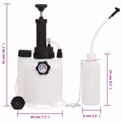 vidaXL Brake Bleeder Hydraulic Disc Brake Bleed Tool Kit White and Black 3 L