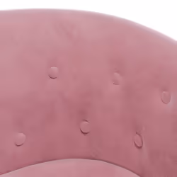vidaXL Tub Chair Office Single Sofa Lounge Accent Chair Armchair Pink Velvet - Additional view 5