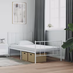 vidaXL Foam Mattresses Home Bedroom Bed Mattress White 7-Zone Hardness 20 ILD - 2 pcs