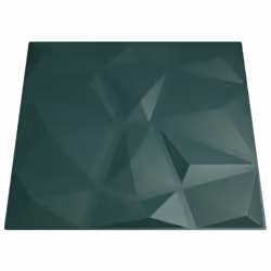 vidaXL 3D Wall Panels Self-adhesive Wall Panel Decor Wallpaper Wall Covering - green, 24 pcs