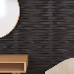 vidaXL 3D Wall Panels Self-adhesive Wall Panel Decor Wallpaper Wall Covering - black stone, 24 pcs