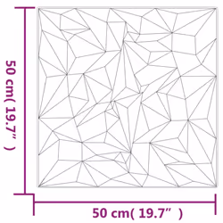 vidaXL 3D Wall Panels Self-adhesive Wall Panel Decor Wallpaper Wall Covering - white, 12 pcs