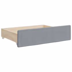 vidaXL Bed Drawers Storage Unit Home Bed Box 2 pcs Engineered Wood and Fabric - light grey