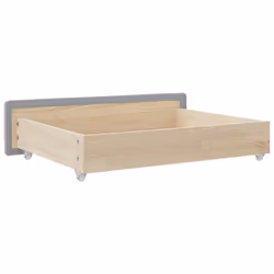vidaXL Bed Drawers Storage Unit Home Bed Box 2 pcs Engineered Wood and Fabric - light grey - Additional view 4