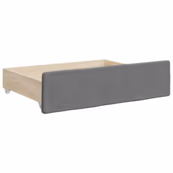 vidaXL Bed Drawers Storage Unit Home Bed Box 2 pcs Engineered Wood and Fabric - dark grey - Additional view 2