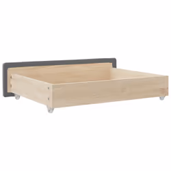 vidaXL Bed Drawers Storage Unit Home Bed Box 2 pcs Engineered Wood and Fabric - dark grey - Additional view 5