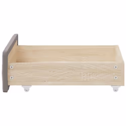vidaXL Bed Drawers Storage Unit Home Bed Box 2 pcs Engineered Wood and Fabric - taupe - Additional view 4