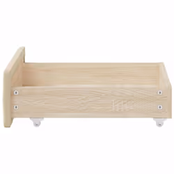 vidaXL Bed Drawers Storage Unit Home Bed Box 2 pcs Engineered Wood and Fabric - cream - Additional view 4