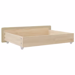 vidaXL Bed Drawers Storage Unit Home Bed Box 2 pcs Engineered Wood and Fabric - cream - Additional view 5