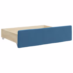 vidaXL Bed Drawers Storage Unit Bed Box 2 pcs Blue Engineered Wood and Velvet - Additional view 2