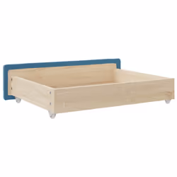 vidaXL Bed Drawers Storage Unit Bed Box 2 pcs Blue Engineered Wood and Velvet - Additional view 5